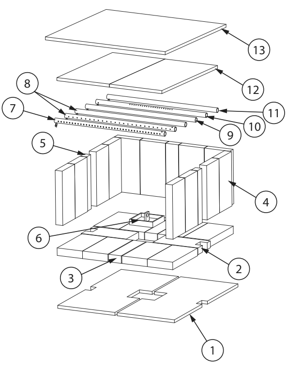 Repair Parts 2 Diagram and Parts List for TR007E  US Stove Company Heating Stove